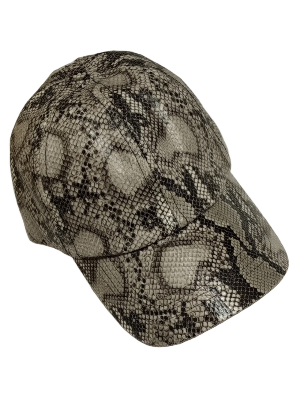 🆕 PONYFLO SNAKESKIN PRINT PONYTAIL MESSY BUN WOMEN'S CAP HAT - Picture 2 of 10